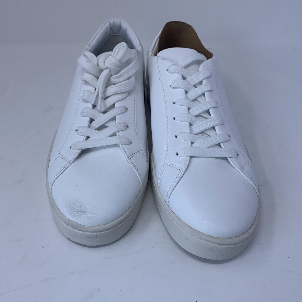Thousand Fell Sneakers Men's 8 White Leather Lace-Up Casual Athletic Shoes S0710 — image 2 of 8